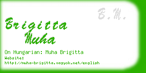 brigitta muha business card